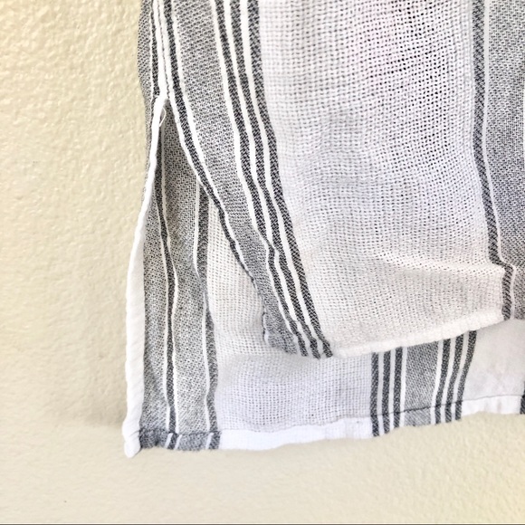 RAILS Adrienne Striped White Split Neck Dress - Picture 5 of 9